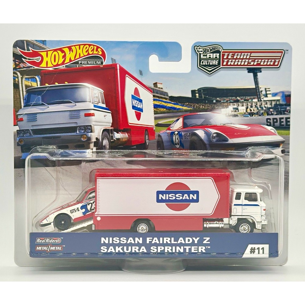Hot Wheels Premium Team Transport #11 Nissan Fairlady Z Sakura Sprinter 2019 NEW